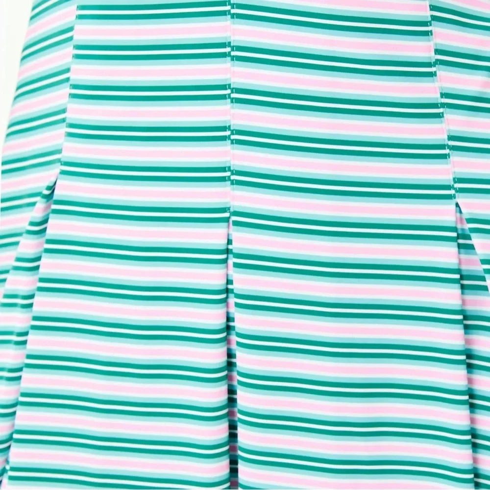 NWT ADDISON BAY RACQUET DRESS IN WATERMELON STRIPE Sz S - Picture 3 of 9